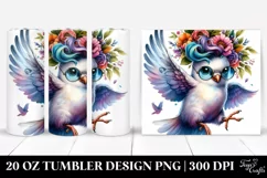 Cute Baby Dove Jumping with Cool Haircut Product Image 1