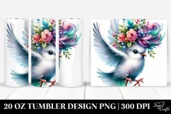 Cute Baby Dove Jumping with Cool Haircut Product Image 1