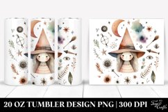 Washed Watercolor Funny Witch | 20 oz Tumbler Product Image 1