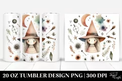 Washed Watercolor Funny Witch | 20 oz Tumbler Product Image 1