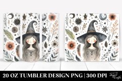 Washed Watercolor Funny Witch | 20 oz Tumbler Product Image 1