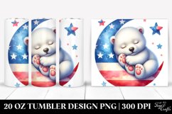 Colorful Baby Polar Bear Moon | 20 Oz Tumbler Product Image 1