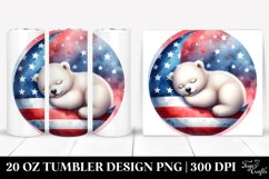 Colorful Baby Polar Bear Moon | 20 Oz Tumbler Product Image 1
