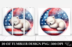 Colorful Baby Polar Bear Moon | 20 Oz Tumbler Product Image 1