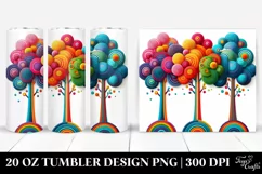 Colorful Rainbow Trees Colorfull | 20 Oz Tumbler Product Image 1