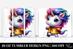 Cute Baby Unicorn Dancing | 20 oz Tumbler Product Image 1