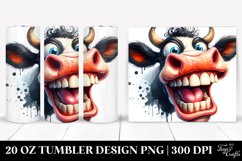 Funny Cow Portrait | 20 Oz Tumbler Product Image 1