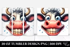 Funny Cow Smile | 20 Oz Tumbler Product Image 1