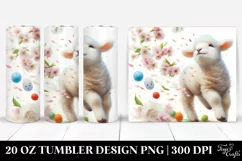Spring Lamb Tumbler | 20 Oz Tumbler Product Image 1