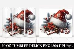 Santa Hat Digital Clipart 20 Oz Tumbler Product Image 1