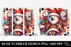 Polar Bear with Santa Hat 20 Oz Tumbler Product Image 1