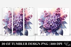 20 Oz Tumbler Sublimation | Glossy Lilac with Metallic Shine Product Image 1