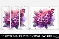 20 Oz Tumbler Sublimation | Glossy Lilac with Metallic Shine Product Image 1