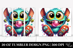 Funny Mini Banshee Design, Vibrant 20 Oz Tumbler Product Image 1