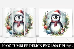 Cute Penguin Christmas | 20 oz Tumbler Product Image 1