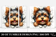 Colorful Yorkshire Terrier | 20 Oz Tumbler Product Image 1