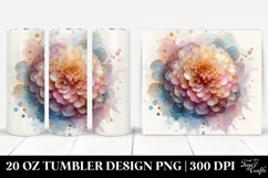 Abstract Pastel Glossy Marigold | 20 oz Tumbler Product Image 1