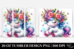 Playing Baby Unicorn, 20 oz Tumbler Product Image 1