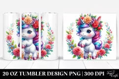Playing Baby Unicorn, 20 oz Tumbler Product Image 1