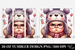 Cute Angry Baby, High-Res 20 Oz Tumbler Product Image 1