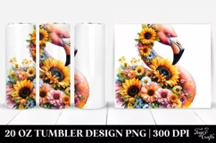 Half Body Sunflower & Daisies | 20 oz Tumbler Product Image 1