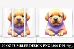 Expressive Baby Golden Retriever, Trending 20 Oz Tumbler Product Image 1