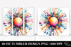 Colorful Sun Watercolor | 20 Oz Tumbler Product Image 1
