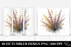 Abstract Shiny Heather, Watercolor Splash | 20 Oz Tumbler Product Image 1