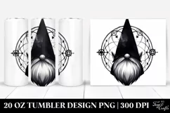 Watercolor Gothic Gnome | 20 oz Tumbler Product Image 1