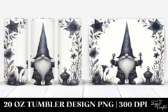 Watercolor Gothic Gnome | 20 oz Tumbler Product Image 1