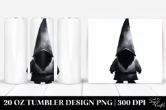 Watercolor Gothic Gnome | 20 oz Tumbler Product Image 1