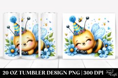 Colorful Baby Bee Watercolor | 20 Oz Tumbler Product Image 1