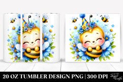 Colorful Baby Bee Watercolor | 20 Oz Tumbler Product Image 1