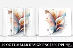 Glossy Calla Lily Art, Transparent 20 Oz Tumbler Product Image 1