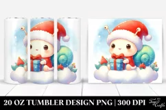Cute Baby Snail on Cloud 20 Oz Tumbler Product Image 1