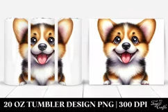 Colorful Pembroke Welsh Corgi | 20 Oz Tumbler Product Image 1