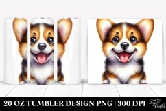 Colorful Pembroke Welsh Corgi | 20 Oz Tumbler Product Image 1