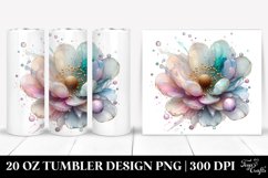 Shiny Anemone Art, Transparent 20 Oz Tumbler Product Image 1