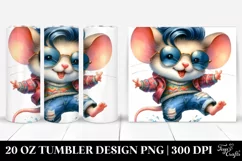 Cute Baby Mouse Dancing with Cool Haircut | 20 oz Tumbler Product Image 1