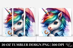 Colorful Unicorn by 20 Oz Tumbler Product Image 1