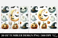 Funny Moon Halloween Clipart 20 Oz Tumbler Product Image 1