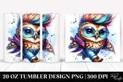 Cute Baby Owl Running 20 Oz Tumbler Product Image 1