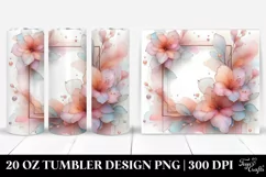 Abstract Pastel Glossy Azalea 20 Oz Tumbler Product Image 1