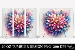 Pastel Chrysanthemum Tumbler Design Product Image 1