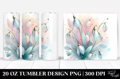Abstract Shiny Snowdrop Made of | 20 oz Tumbler Product Image 1