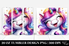 Smiling Unicorn | 20 oz Tumbler Product Image 1