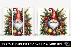 Detailed Christmas Gnome | 20 oz Tumbler Product Image 1