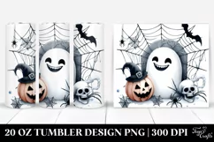Funny Halloween Cobweb Clipart 20 Oz Tumbler Product Image 1