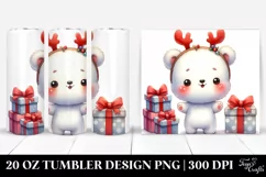 Enthusiastic Baby Polar Bear 20 Oz Tumbler Product Image 1