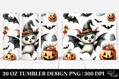 Funny Halloween Bat Clipart 20 Oz Tumbler Product Image 1